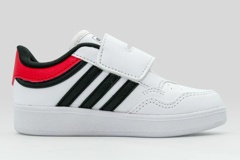 Adidas Performance Hoops 4.0 Βρεφικά Sneakers Λευκά, Μαύρα, Κόκκινα