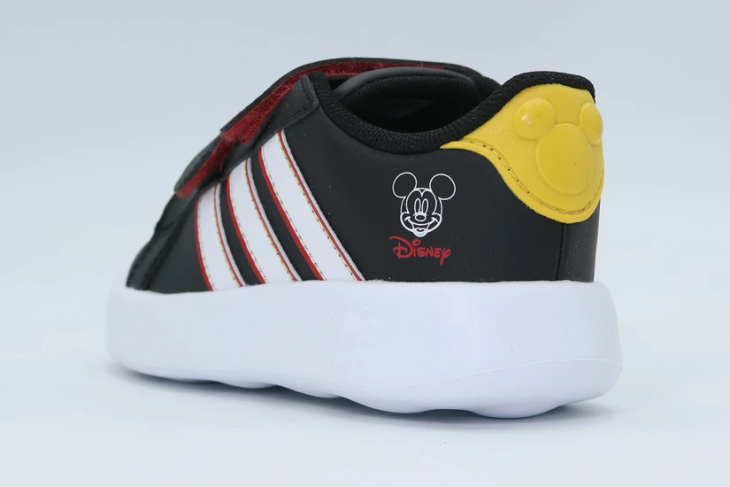 Adidas x Disney Mickey Mouse Grand Court Βρεφικά Sneakers Μαύρα, Λευκά