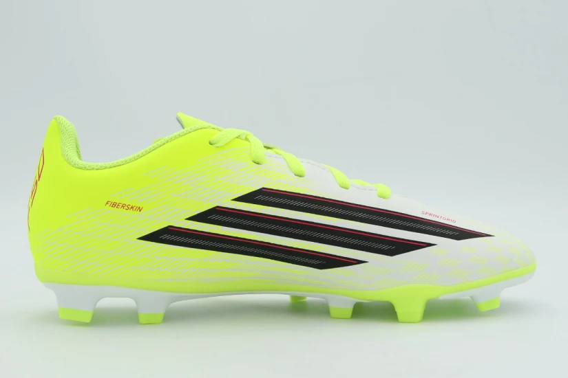 Adidas Performance F50 Club FG/MG Παιδικά Ποδοσφαιρικά Παπούτσια με Τάπες Κίτρινο Φλούο