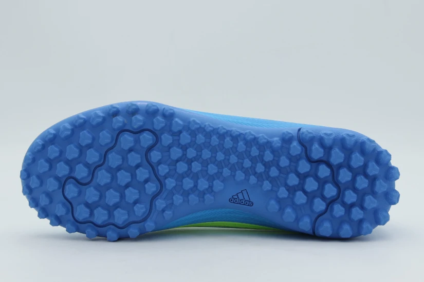 Adidas Performance F50 Club Turf Παιδικά Ποδοσφαιρικά Παπούτσια με Σχάρα Γαλάζια, Κίτρινα