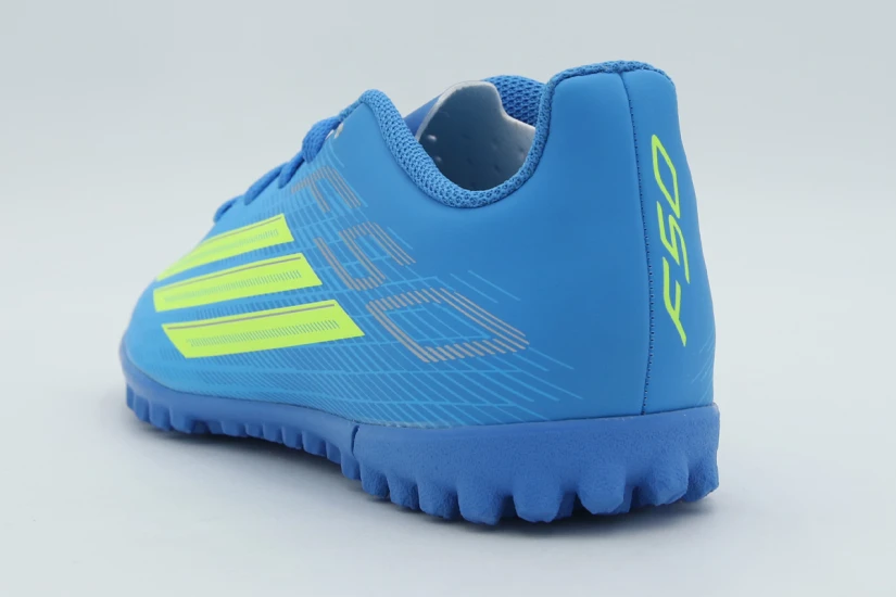 Adidas Performance F50 Club Turf Παιδικά Ποδοσφαιρικά Παπούτσια με Σχάρα Γαλάζια, Κίτρινα