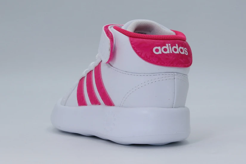 Adidas Performance Grand Court Mid I Βρεφικά Sneakers Λευκά, Φούξια