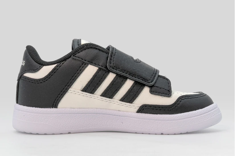 Adidas Rapid Court Βρεφικά Sneakers Μαύρα, Εκρού, Λευκά