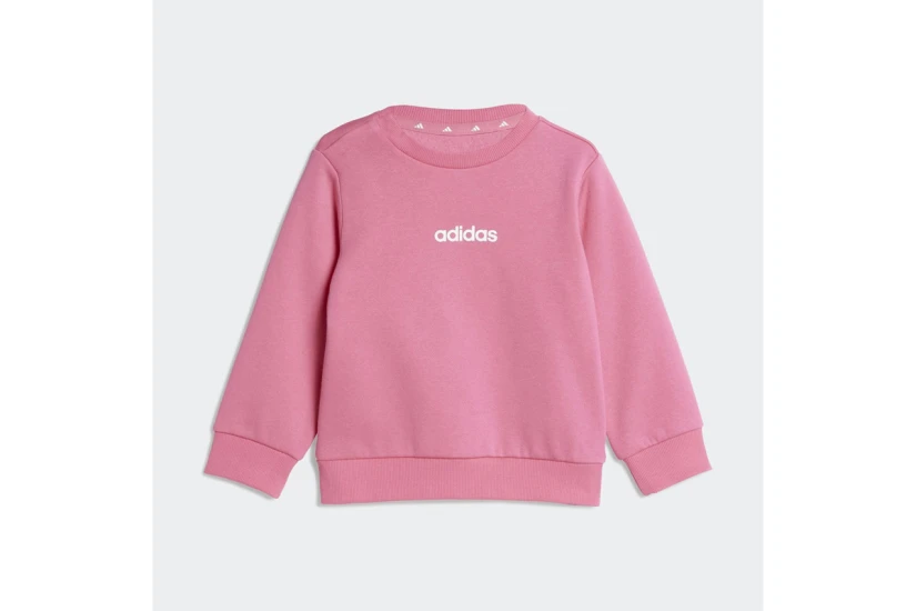 Adidas Performance Linear Fleece Βρεφικό - Παιδικό Σετ Μακρυμάνικη Μπλούζα - Φόρμα
