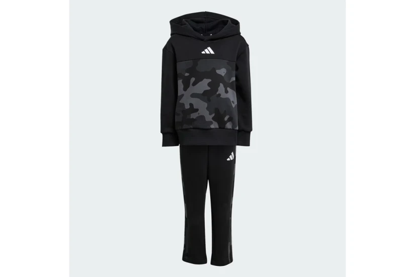 Adidas Performance Seasonal Essential Camo Fleece Παιδικό Σετ Hoodie - Παντελόνι Φόρμας 