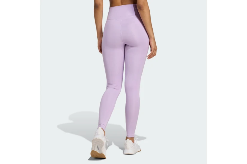 Adidas Optime Essentials Stash Pocket Γυναικείο Μακρύ Κολάν Λιλά