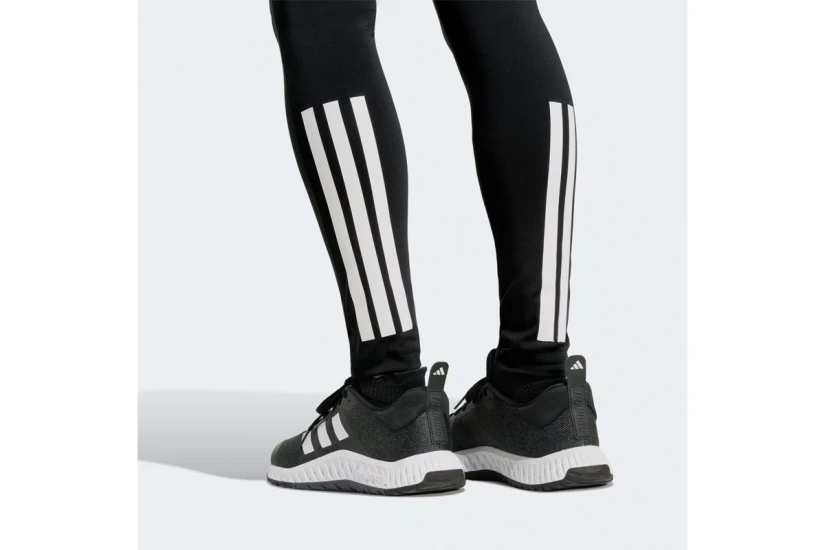 Adidas Performance Hyperglam 3-Stripes Γυναικείο Μακρύ Κολάν Μαύρο, Λευκό