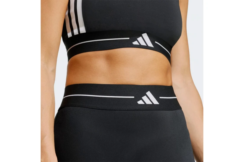 Adidas Performance Hyperglam 3-Stripes Γυναικείο Μακρύ Κολάν Μαύρο, Λευκό