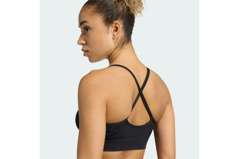 Adidas Performance Workout Essentials Knit Γυναικείο Μπουστάκι Μαύρο