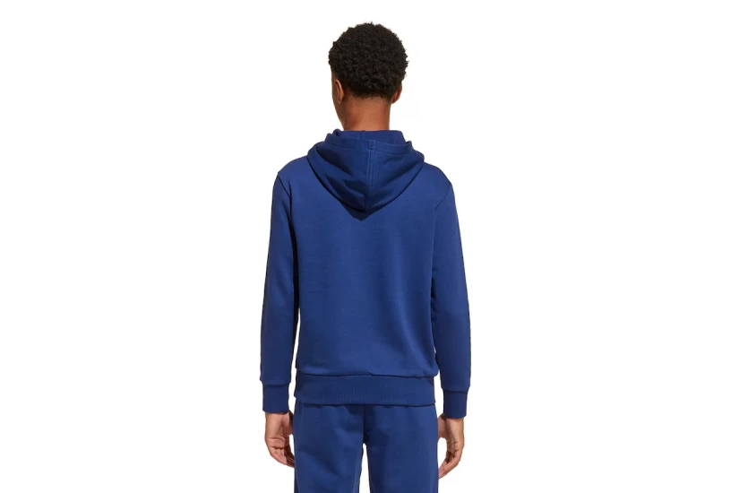 Adidas Performance Essentials Fleece Παιδικό Φούτερ με Κουκούλα Μπλε Σκούρο