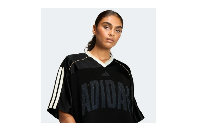 Adidas Performance Stadium Mesh Γυναικείο Κοντομάνικο Cropped T-Shirt Μαύρο, Λευκό, Μπεζ