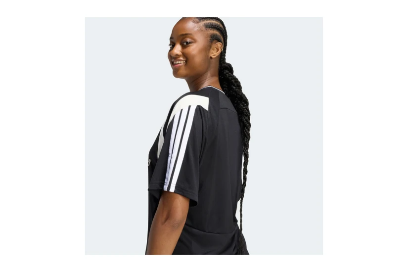 Adidas Performance House Of Tiro Jersey Γυναικείο Κοντομάνικο T-Shirt Μαύρο, Λευκό