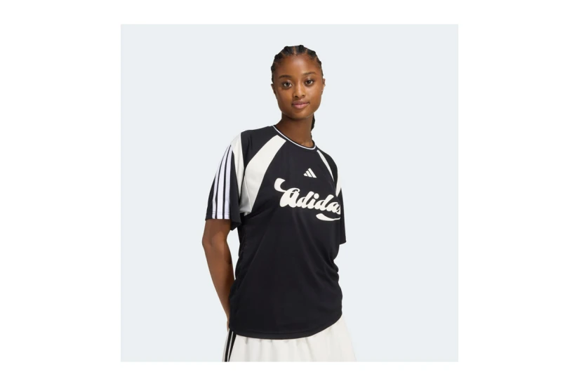 Adidas Performance House Of Tiro Jersey Γυναικείο Κοντομάνικο T-Shirt Μαύρο, Λευκό