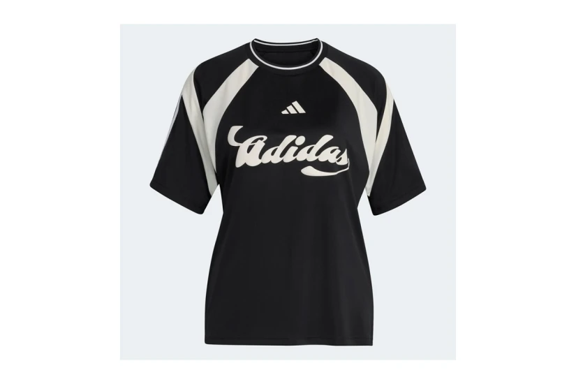 Adidas Performance House Of Tiro Jersey Γυναικείο Κοντομάνικο T-Shirt Μαύρο, Λευκό