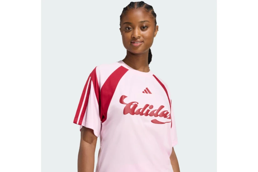 Adidas Performance Sportswear House Of Tiro Jersey Γυναικείο Κοντομάνικο T-Shirt Ροζ, Μπορντό