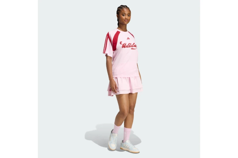Adidas Performance Sportswear House Of Tiro Jersey Γυναικείο Κοντομάνικο T-Shirt Ροζ, Μπορντό