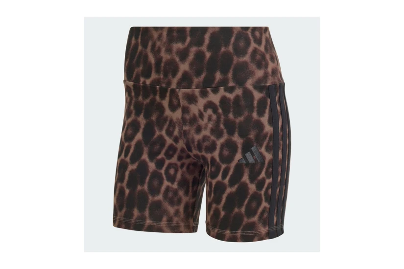 Adidas Performance Seasonal Essentials Leopard Print Γυναικείο Κοντό Κολάν Λεοπάρ