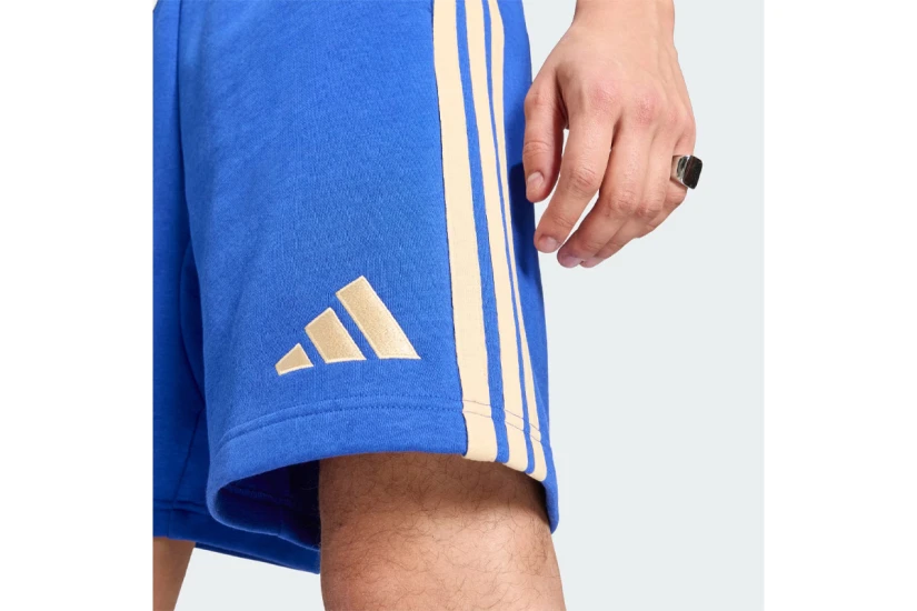 Adidas Performance Italy Dna Fleece Ανδρική Αθλητική Βερμούδα Μπλε