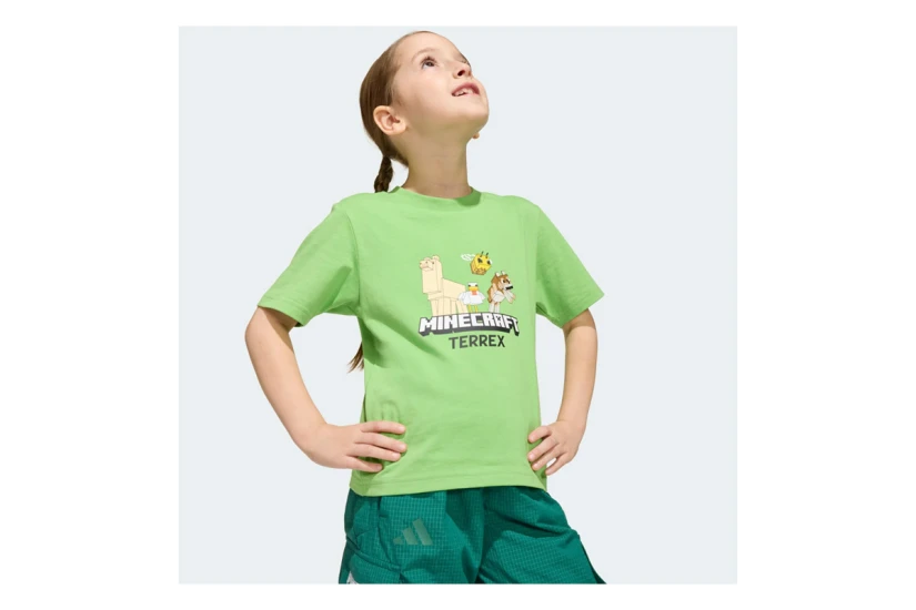 Adidas Performance Minecraft Terrex Παιδικό Κοντομάνικο T-Shirt Πράσινο