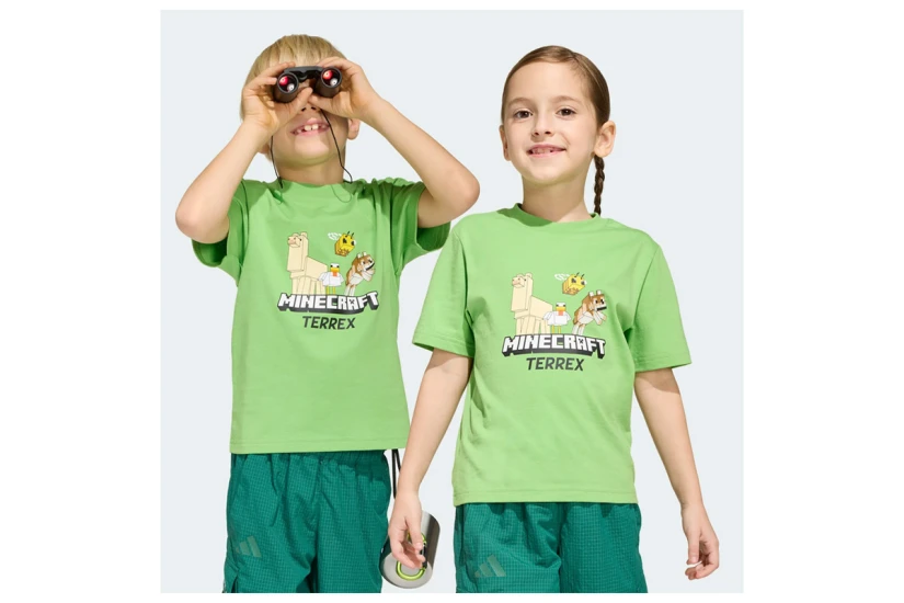 Adidas Performance Minecraft Terrex Παιδικό Κοντομάνικο T-Shirt Πράσινο