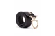 Calvin Klein Leather Logo Γυναικεία Casual Ζώνη Μαύρη, Χρυσή