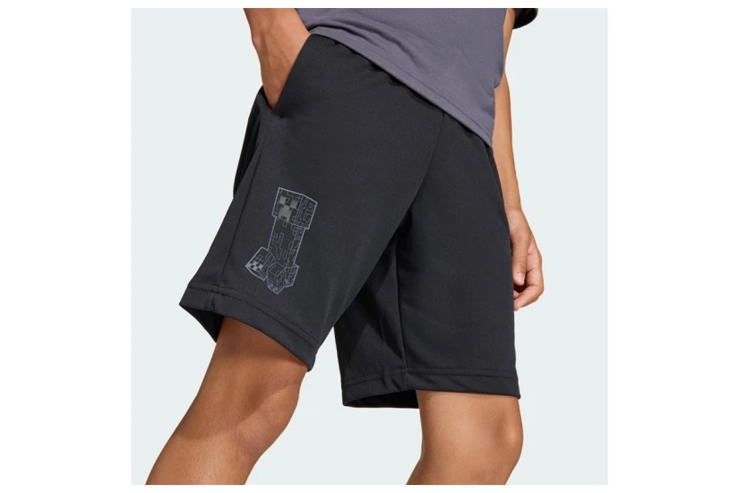 Adidas Performance Minecraft Training Παιδική Αθλητική Βερμούδα Μαύρη, Γκρι Σκούρο
