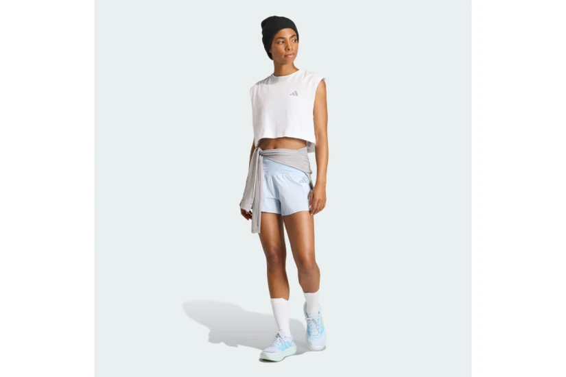 Adidas Performance Adi365 Essentials Crop Γυναικείο Κοντομάνικο T-Shirt Λευκό