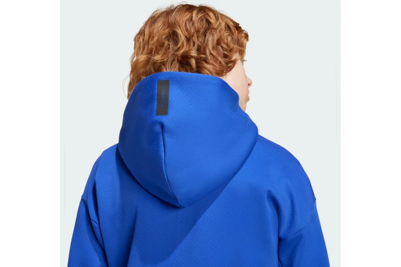 Adidas Z.N.E. Παιδική Πολυεστερική Ζακέτα με Κουκούλα Μπλε