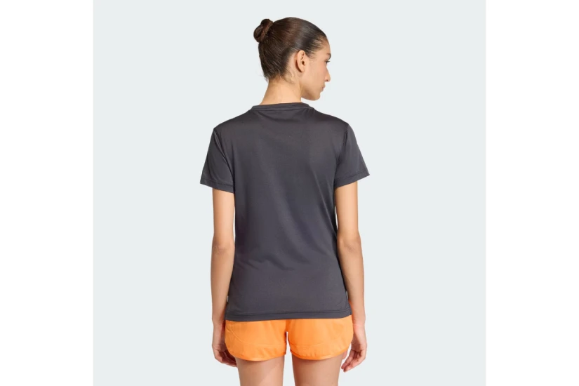 Adidas Performance Workout Essentials V-Neck Γυναικείο Κοντομάνικο T-Shirt Μαύρο, Λευκό