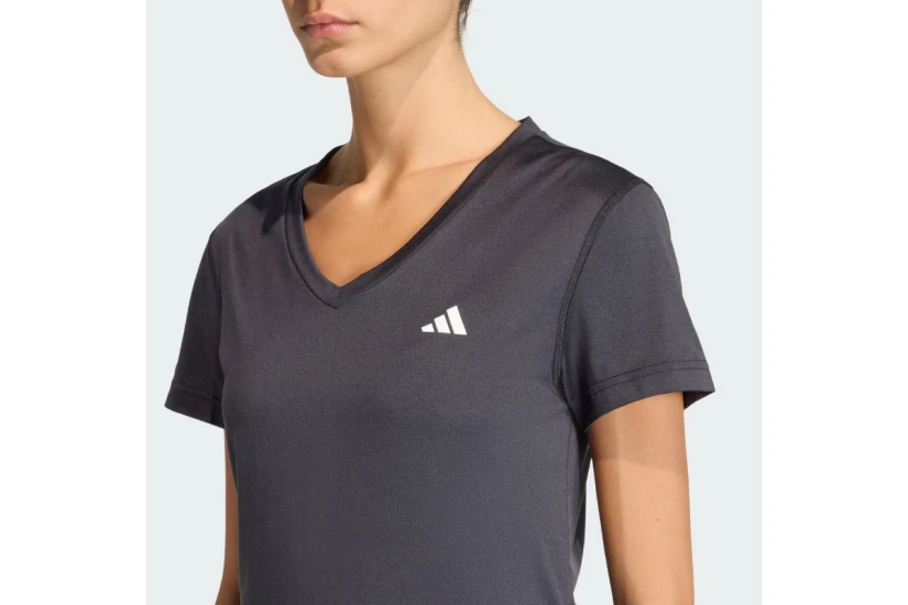 Adidas Performance Workout Essentials V-Neck Γυναικείο Κοντομάνικο T-Shirt Μαύρο, Λευκό