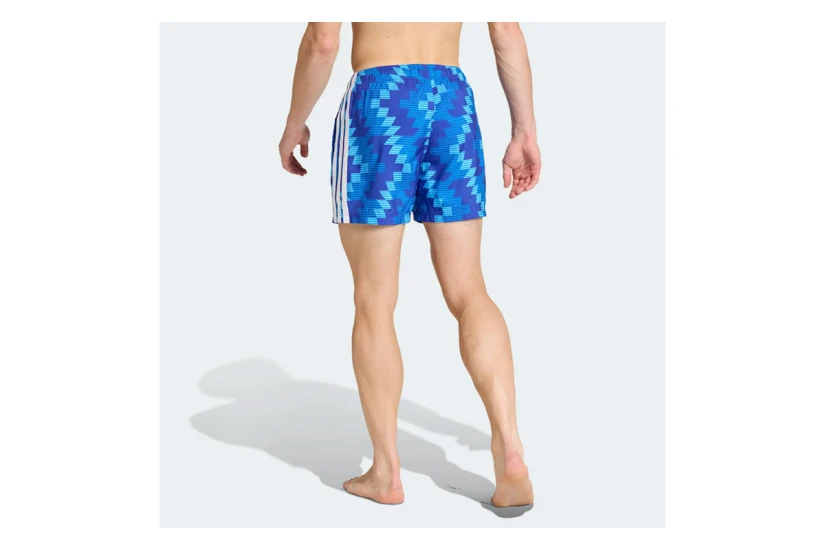 Adidas Performance Soccer Inspired Graphic Ανδρικό Μαγιό Σορτς Μπλε, Λευκό, Γαλάζιο, Κόκκινο