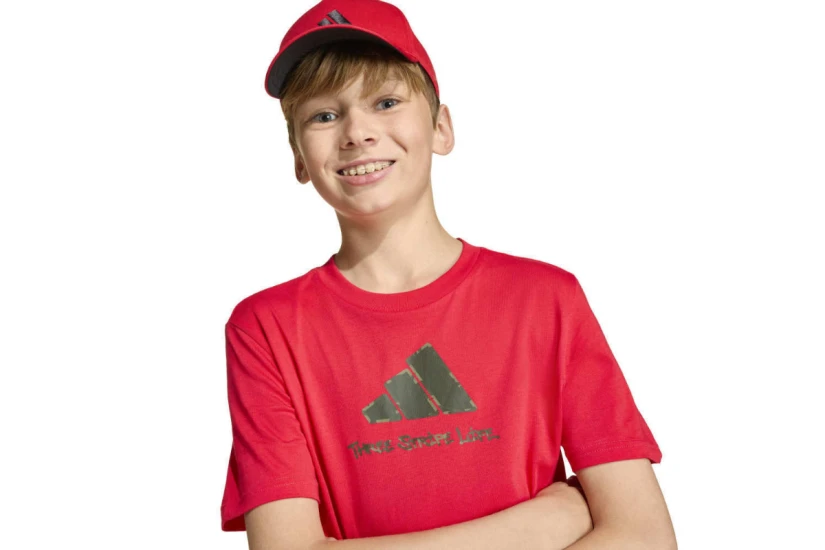 Adidas Performance Camo Train Παιδικό Κοντομάνικο T-Shirt Κόκκινο
