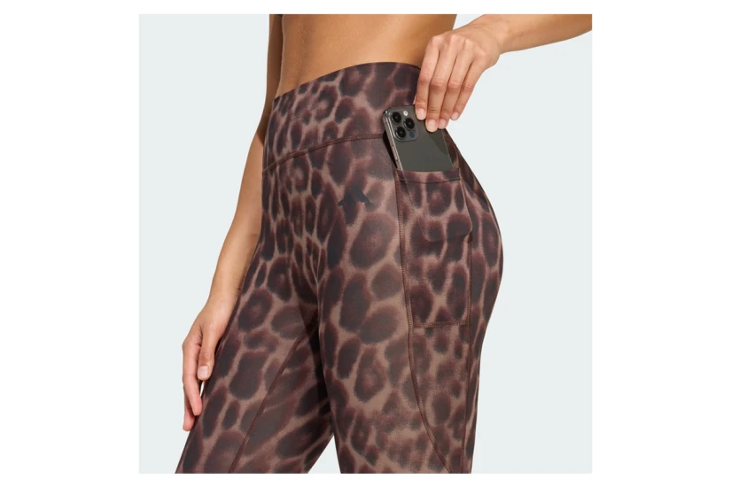 Adidas Performance Optime Essentials Workout Leopard Γυναικείο Κολάν 7/8 Λεοπάρ