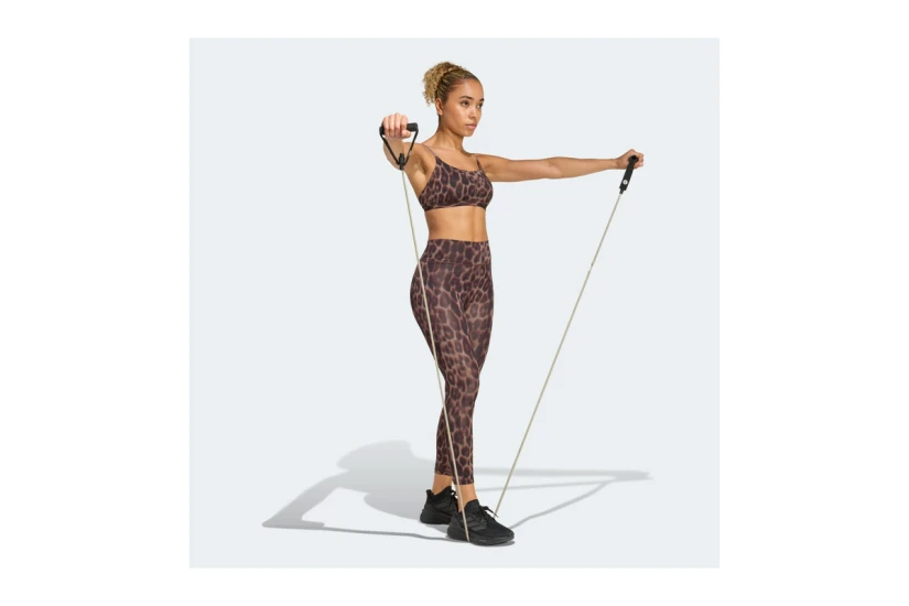 Adidas Performance Optime Essentials Workout Leopard Γυναικείο Κολάν 7/8 Λεοπάρ