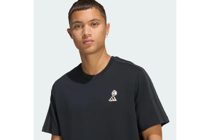 Adidas Performance Lux Coffee Cafe Pour Graphic Ανδρικό Κοντομάνικο T-Shirt Μαύρο