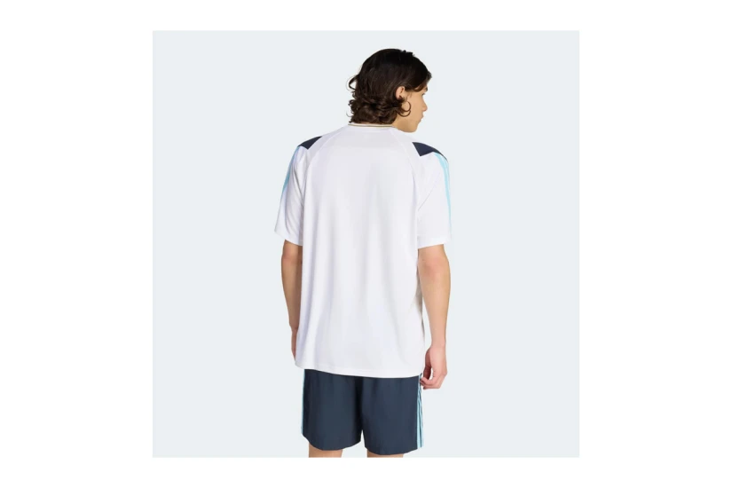 Adidas Performance House Of Tiro Nations Ανδρικό Κοντομάνικο T-Shirt Λευκό, Μπλε Σκούρο, Λαδί