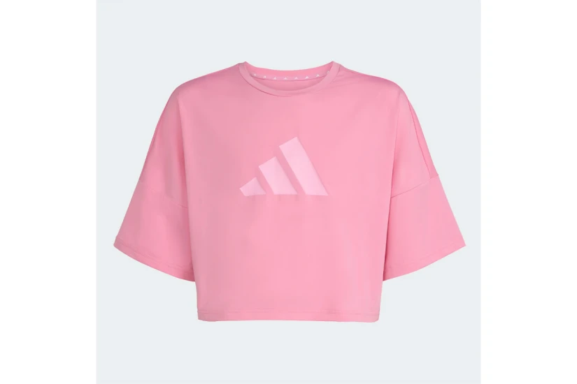 Adidas Performance Future Icons Cropped Παιδικό Κοντομάνικο T-Shirt Φούξια