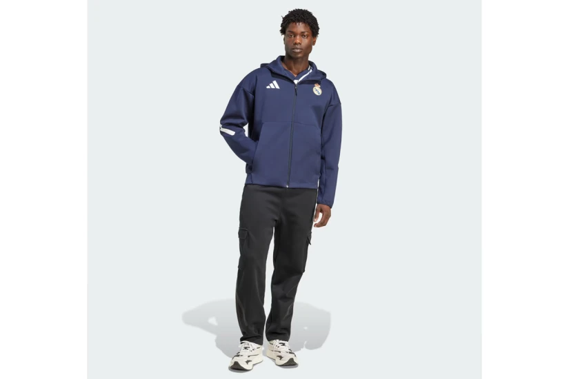Adidas Real Madrid Z.N.E. Anthem Ανδρική Ζακέτα με Κουκούλα
