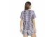 Adidas Performance Seasonal Essentials Leopard Print Γυναικείο Κοντομάνικο T-Shirt Λιλά, Μπλε
