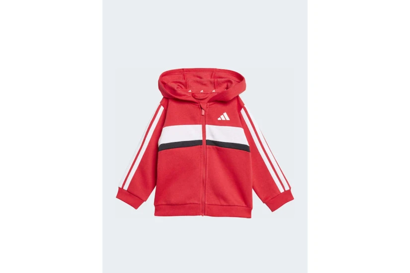 Adidas Performance 3 Stripes Βρεφικό - Παιδικό Σετ Ζακέτα με Κουκούλα - Παντελόνι Φόρμας
