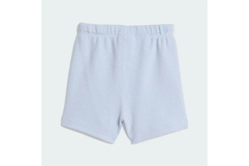 Adidas Originals Regular Waffle Βρεφικό Σετ Κοντομάνικη Μπλούζα - Σορτς Γαλάζιο