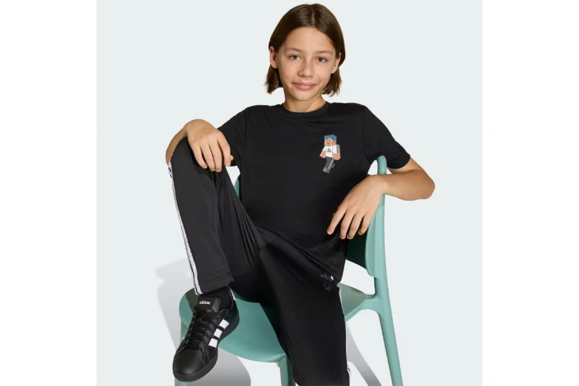 Adidas Performance Minecraft Training Παιδικό Κοντομάνικο T-Shirt Μαύρο
