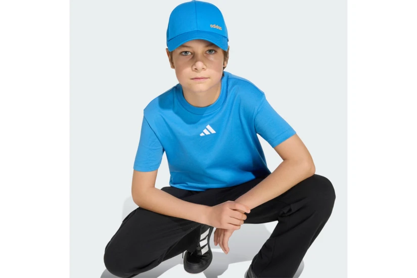 Adidas Performance Essentials Ανδρικό Κοντομάνικο T-Shirt Σιέλ, Λευκό