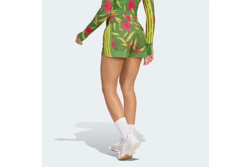 Adidas Performance X Farm Rio Pacer Γυναικείο Αθλητικό Σορτς Πράσινο, Φούξια, Λαχανί