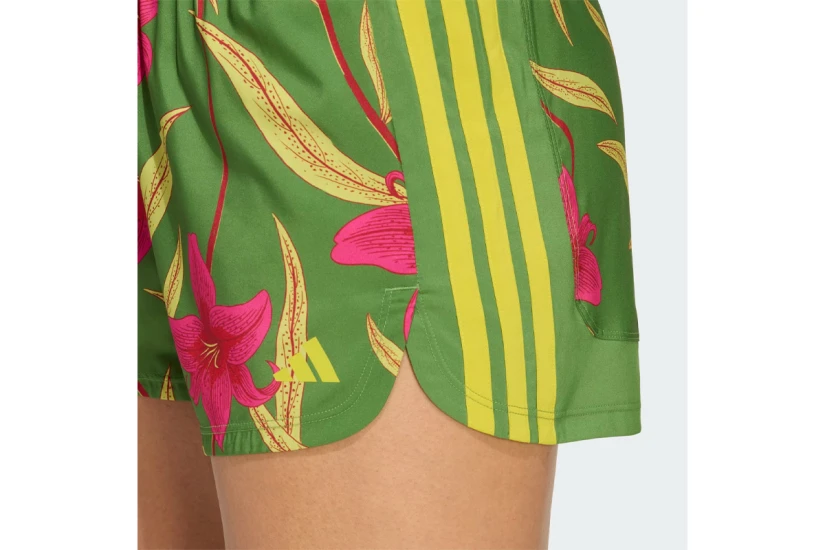 Adidas Performance X Farm Rio Pacer Γυναικείο Αθλητικό Σορτς Πράσινο, Φούξια, Λαχανί