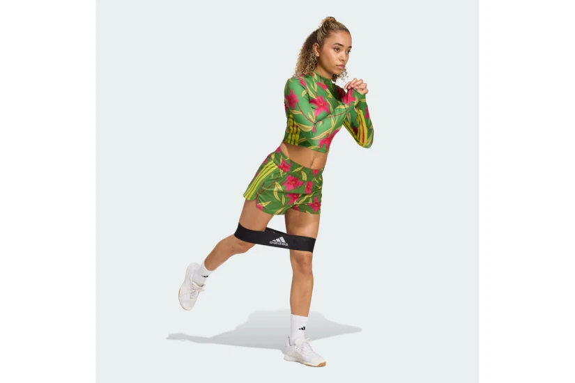 Adidas Performance X Farm Rio Pacer Γυναικείο Αθλητικό Σορτς Πράσινο, Φούξια, Λαχανί