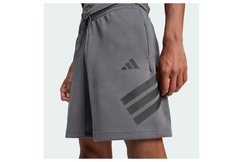Adidas Performance Future Icons 3-Stripes Ανδρική Αθλητική Βερμούδα Γκρι Σκούρο, Μαύρη