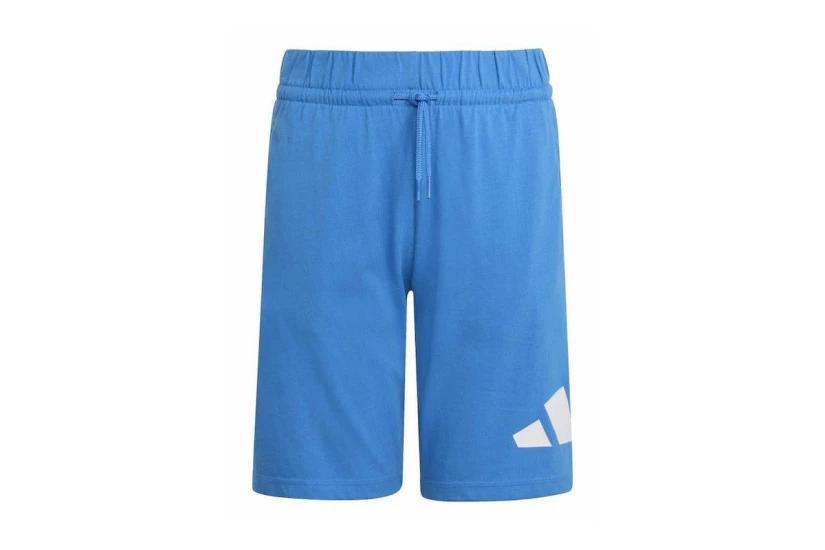 Adidas Performance Big Logo Knit Παιδική Αθλητική Βερμούδα Μπλε, Λευκή