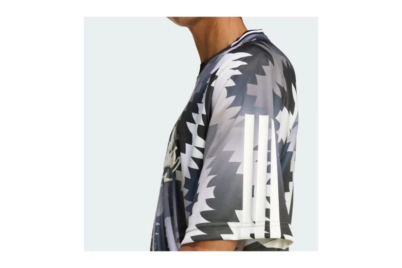 Adidas Performance House Of Tiro X Common Goal Jersey Ανδρικό Κοντομάνικο T-Shirt Γκρι Σκούρο, Μαύρο, Λευκό