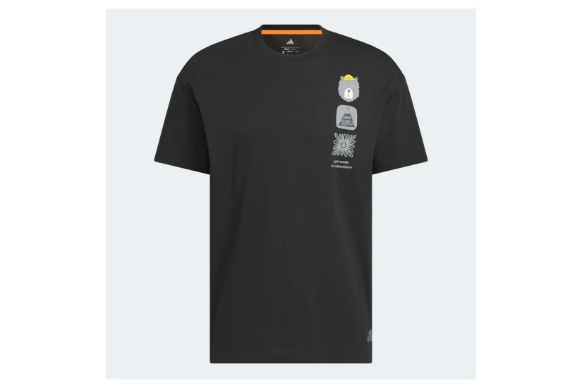 Adidas Performance Multi Graphic Ανδρικό Κοντομάνικο T-Shirt Μαύρο